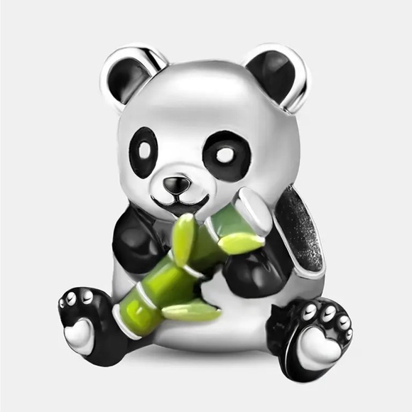Panda Charm Holding Green Bamboo - Picture 5 of 11